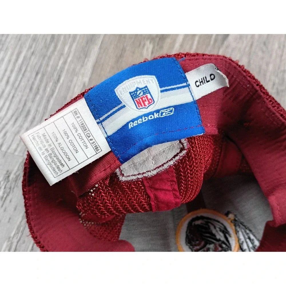 Vintage Reebok Washington Redskins Hat Cap Sz CHILD NFL Football Y2K